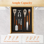 Lifewit Utensil Organizer for Kitchen Drawer, Expandable Cooking Silverware Tray - Image 2
