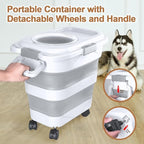 Dog Food Storage Container，10-25 lbs Airtight Collapsible Cat Food Storage - Image 3