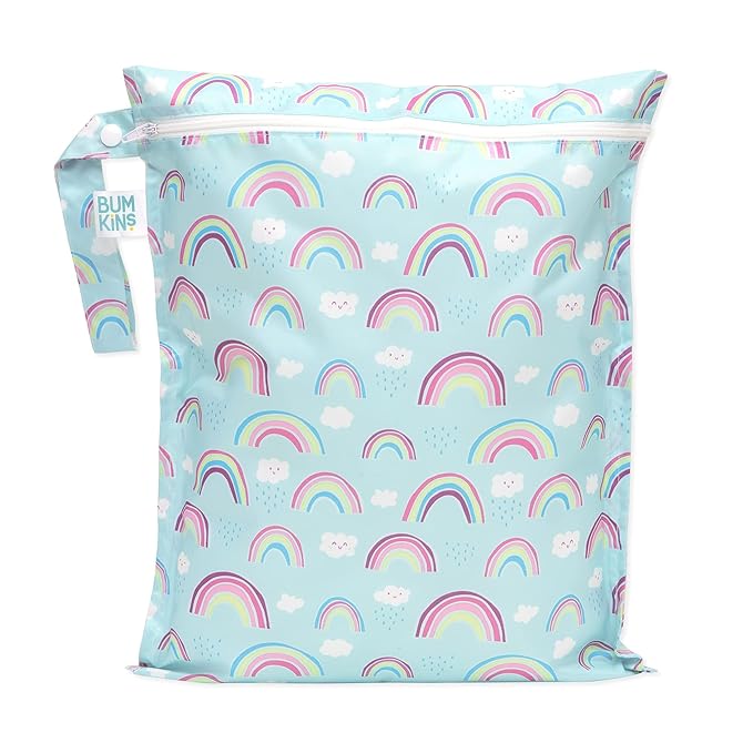 Bumkins Waterproof Wet Bag for Baby, Swim Suit, Cloth Diapers, Pump Parts by Bumkins
