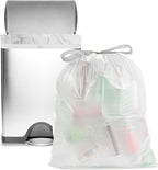 Ultrasac 18 Gallon 2.0 MIL White Drawstring Trash Bags - Image 5