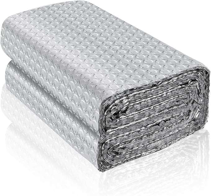 Reflective Foil Insulation, Double Reflective Bubble Insulation Sheet, Aluminum by LSGCQ