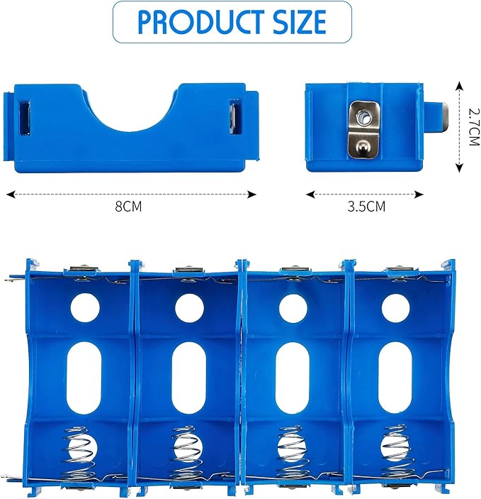 LEIFIDE 8 Pieces D Cell Battery Holder Series or Parallel Storage D Size - Image 3