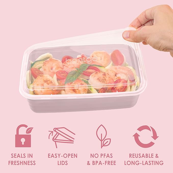 Bentgo Prep - 20-Piece 1-Compartment Reusable Meal Prep Containers - Image 4