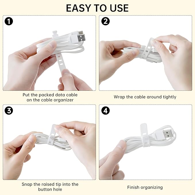 2 Pack Cable Storage Organizer Box - Image 4