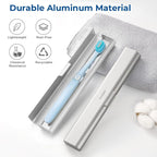 Aluminum Toothbrush Travel Case, Portable Travel Toothbrush Holder, Durable - Image 2