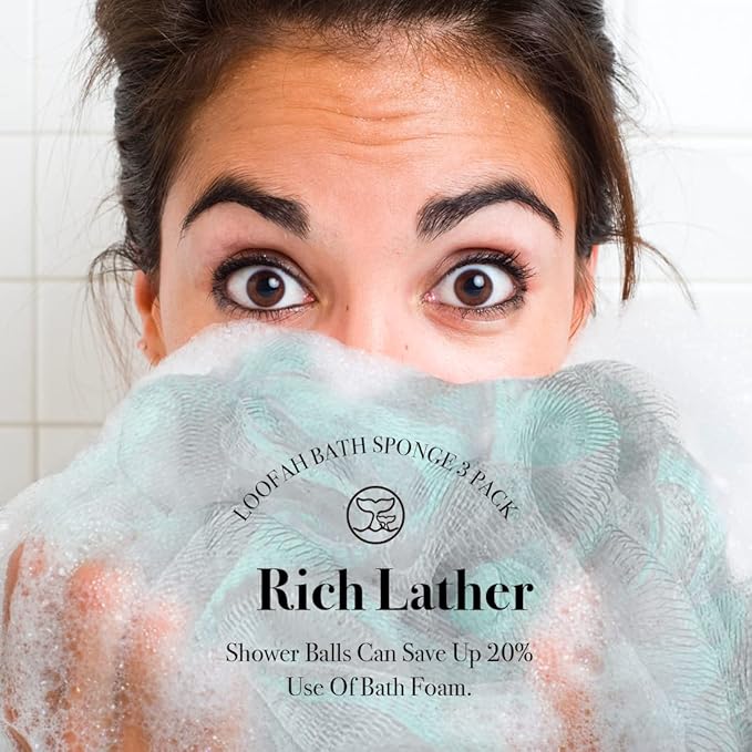 WhaleLife Loofah Bath Sponges - Image 5