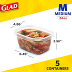 Glad GladWare Medium Rectangle Food Storage Containers - Image 6