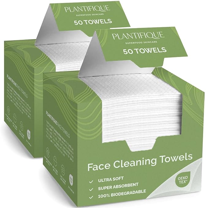 PLANTIFIQUE Disposable Face Towels XL 10"x12" by Plantifique