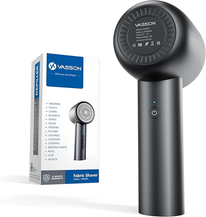 VASSON Fabric Shaver, Electric Lint Remover Rechargeable, Lint Shaver, Sweater - Image 8
