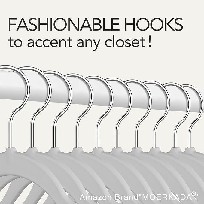 50 Pack Ultra-Thin Plastic Clothes Hangers - Image 3
