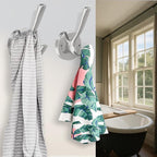 Brushed Nickel Robe Hooks Towel Hooks, 3 Pack Coat Hook Heavy Duty Mudroom Hook - Image 3