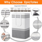 3 Pack Large Laundry Baskets, Laundry Hampers, Freestanding Waterproof - Image 4