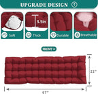 UDPATIO Oversized Zero Gravity Chair 29In XL Patio Reclining Chair with Cushion, Outdoor Folding Recliner with Pillows|Cup Holder|Foot Rest|Padded Headrest, Burgundy, Support 500LB - Image 4