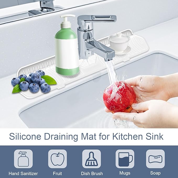 Faucet Guard - 90 Foldable Draining Mat - Image 3