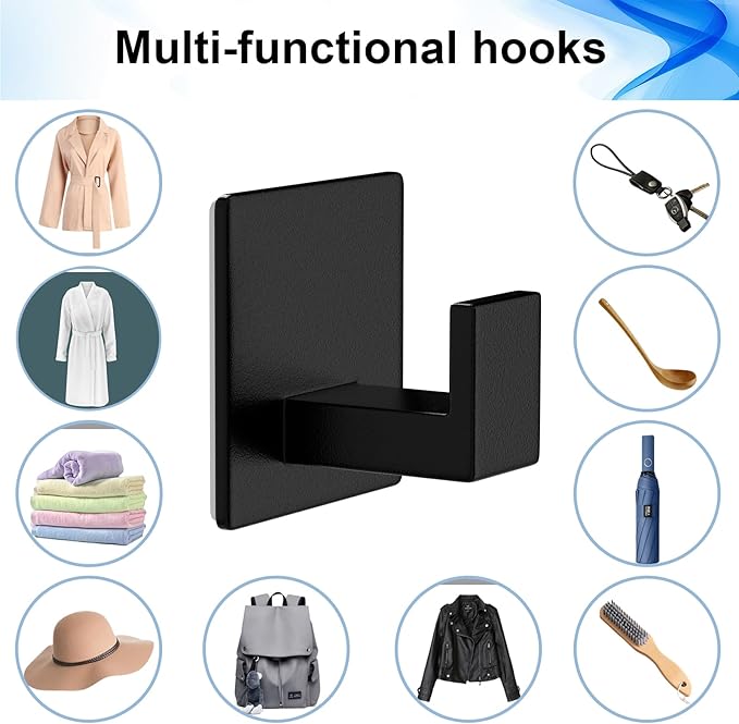 Adhesive Shower Hooks, Towel Hooks - Image 8