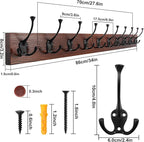 IBosins 34'' Coat Rack Wall Mount - Image 2