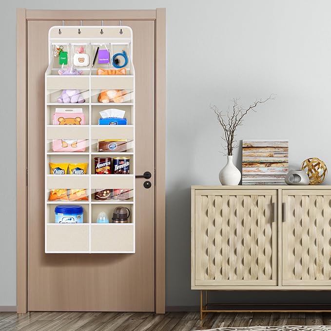 Univivi 5-Shelf Fabric Door Storage Over Door Hanging Organizer - Image 6