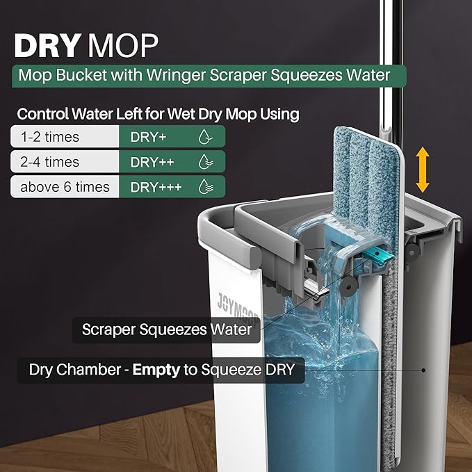 JOYMOOP White Flat Mop & Bucket - Image 12