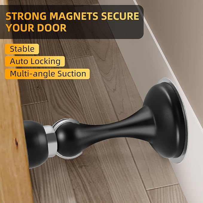 YDAJIURI 2Pack Magnetic Door Stop No Drilling Door Stop - Image 6