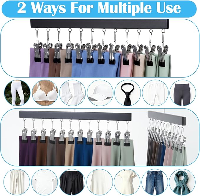 Legging Organizer for Closet 4 Pack, Pants Leggings Hangers - Image 6