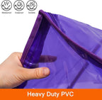 Vieshful Purple 40L Clear Clothes Storage Bag Colorful Clothes Organizer - Image 3