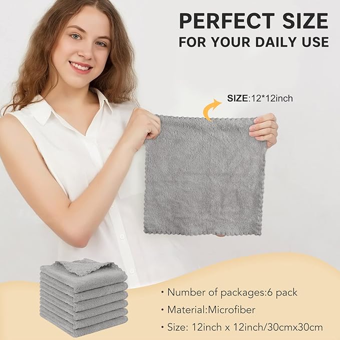 SUNLAND Microfiber Face Cloth Reusable Makeup Remover Facial Cleansing Towel - Image 6
