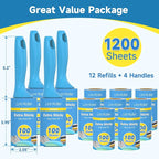 Swihauk 1200 Sheets Extra Sticky Lint Rollers - Image 2