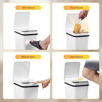 Bathroom Trash Can Automatic Touchless 2.6 Gallon Small Smart Trash Cans - Image 5