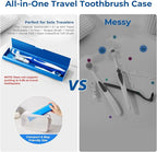 Wider Aluminum Toothbrush Travel Case, Portable Travel Toothbrush Holder - Image 3