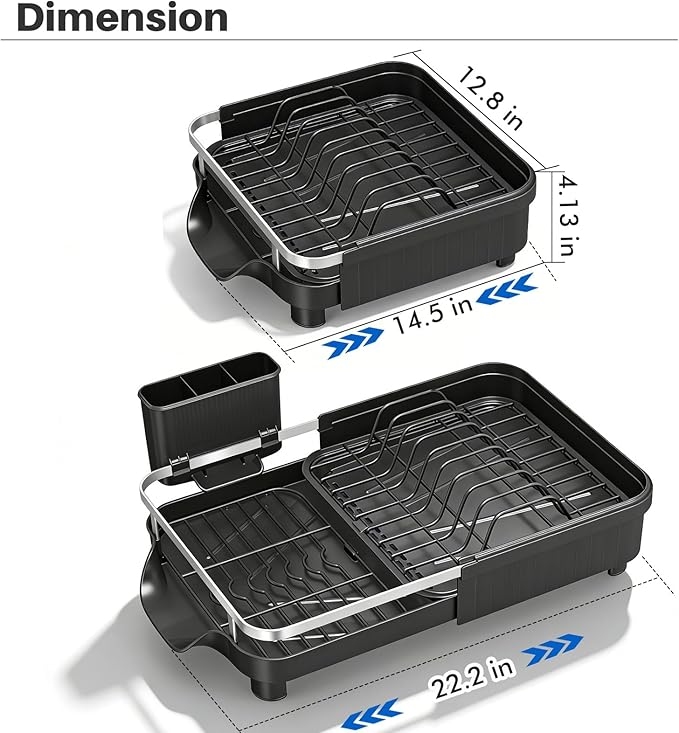 Dish Drying Rack – Expandable Dish Rack - Image 2
