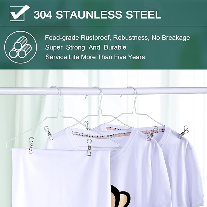 Stainless Steel Laundry Clothes Pins Heavy Duty Outdoor, Clothespins - Image 4