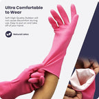 FMP Brands 3/6/12/60 Pairs Cleaning Gloves, Waterproof Rubber Gloves - Image 3