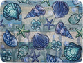 Starfish Seashell Dish Drying Mat 18x24 inch Coastal Beach Dish Drainer Rack by Giwawa