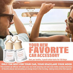 HoogaLife Car Air Freshener Diffuser 2 Pack Hanging Mahogany Coconut Car Air - Image 3