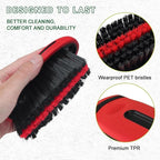 Carpet and Upholstery Cleaning Brush, Stiff Bristle Carpet Detailing Scrubber - Image 4