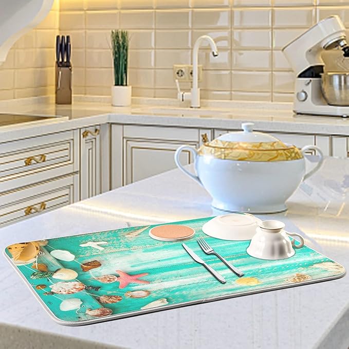 Absorbent Dish Drying Mat for Kitchen Counter - Image 6