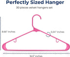 SereneLife 30-Piece Plastic Hangers - Image 2