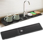 Faucet Mat for Kitchen Sink, 24 Inch Longer Silicone Sink Splash Guard by SOCORIA