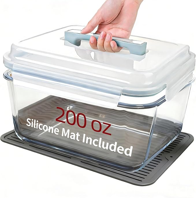 200oz Large Glass Storage Containers by Susukkie