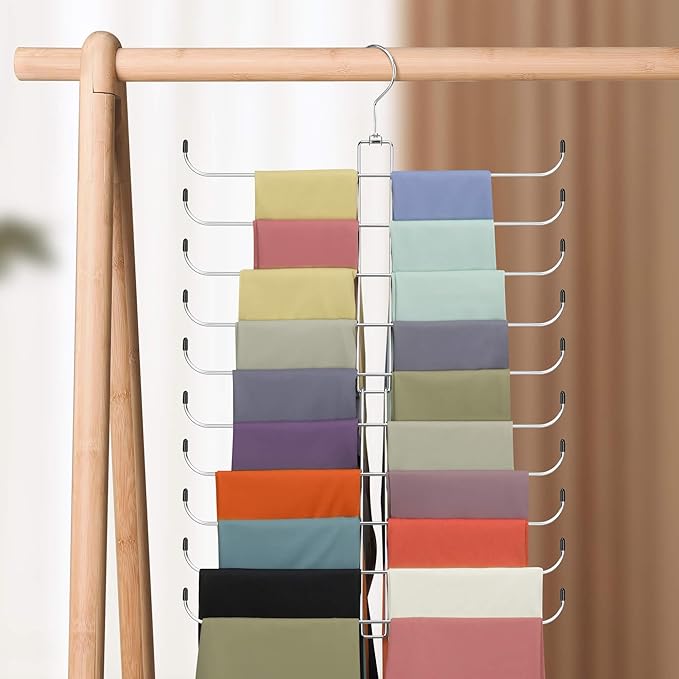 Leggings Hangers for Closet, Metal Yoga Pant Legging Organizer Holds 20 Leggings - Image 7