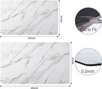 Marble Pattern Dish Drying Mat, Absorbent Coffee Bar Mat - Image 3