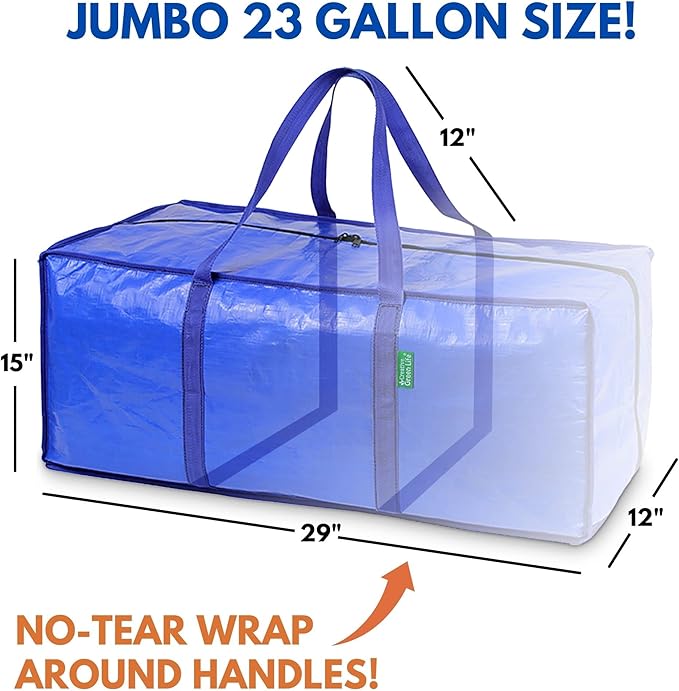 Creative Green Life Extra Large Moving Bags and Clothing Storage Bins - Image 3