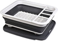 Masirs Pop-Up Collapsible Dish Drying Rack: Convenient Storage, Drains into Sink by Masirs