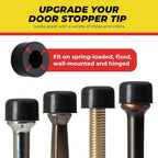 Premium Rubber Door Stop Stud Replacement Tips – Doorstopper Bumpers, Springe - Image 2
