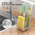 Minimalist Sponge Holder for Kitchen Sink, 3 Slots Sink Caddy - Image 6