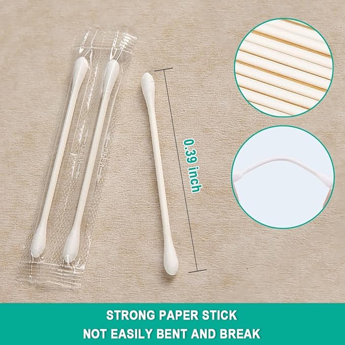 1000 Pack Cotton Swabs, Individually Wrapped Cotton Swab, Individually Wrapped - Image 3