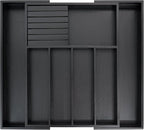 VaeFae Bamboo Silverware Drawer Organizer Kitchen, Expandable Utensil Organizer by VaeFaeDirect