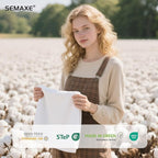 SEMAXE 6-Pack White Hand Towels - Image 4