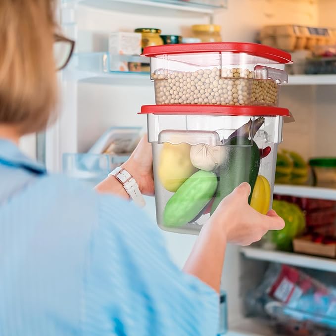 Barydat 4 Pcs Square Food Storage Containers - Image 6