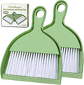 THINKLEARN 2PCS Small Broom and Dustpan Set, Mini Dust Pan and Brush, Hand Whisk by THINKLEARN